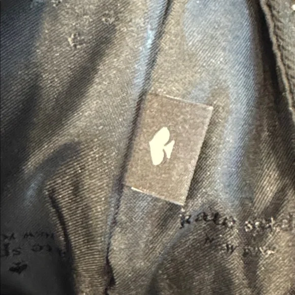 Kate Spade Carter Logo Large Black Nylon Hobo Crossbody - Picture 14 of 17